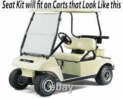 GustoT Club Car DS Golf Cart Aluminum Rear/Flip/Folding Back Seat Kit Black