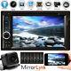Hd 2 Din In-dash Car Mirror For Gps Navigation Bluetooth Stereo Mp3 Player Radio