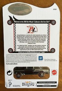 HOT WHEELS 2016 RLC CLUB CAR Black/Chrome'55 Chevy Bel Air Gasser 1 of 3000