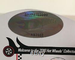 Hot Wheels 55 Chevy Bel Air Gasser 2016 Club Car RLC Black Chrome Red Blue ERROR