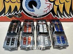 Hot Wheels RLC 2005 Olds 442 Club Car Red Blue White Black LOT CHROME Mint LOOSE