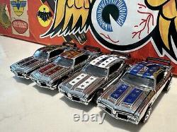 Hot Wheels RLC 2005 Olds 442 Club Car Red Blue White Black LOT CHROME Mint LOOSE