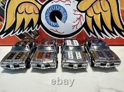 Hot Wheels RLC 2005 Olds 442 Club Car Red Blue White Black LOT CHROME Mint LOOSE