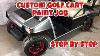 How To Paint A Golf Cart Custom Painted Club Car U0026 Wheels U0026 Top Two Tone Paint Job With Stripes