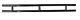 Jakes Club Car Ds Golf Cart Rear Bumper Black Steel 1982-up