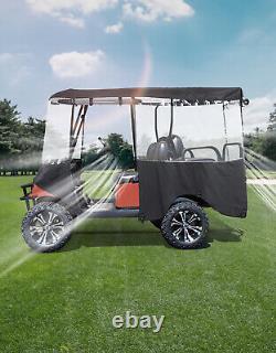 KEMIMOTO 4 Passenger Golf Cart Cover Enclosure Protector 600D for Club Car EZGO