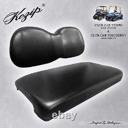 Kozip' Oem Club Car Preceden Golf Cart Front Seat/backrest Cushion Set (black)