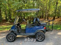 Lifted Club Car Precedent 48 Volt Golf Cart Blue / Black