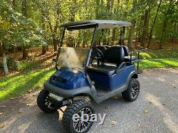 Lifted Club Car Precedent 48 Volt Golf Cart Blue / Black