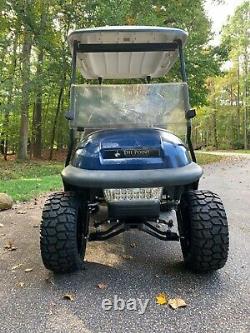 Lifted Club Car Precedent 48 Volt Golf Cart Blue / Black