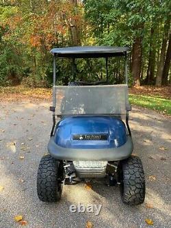 Lifted Club Car Precedent 48 Volt Golf Cart Blue / Black