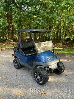 Lifted Club Car Precedent 48 Volt Golf Cart Blue / Black