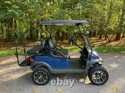 Lifted Club Car Precedent 48 Volt Golf Cart Blue / Black