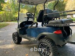 Lifted Club Car Precedent 48 Volt Golf Cart Blue / Black