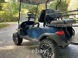 Lifted Club Car Precedent 48 Volt Golf Cart Blue / Black