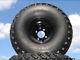 Lifted Golf Cart Tire Wheel Set Of 4 Mounted 22x11-8 With Offset Black Wheels