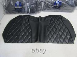 Lot of 3 A2Z Golf Supplies Diamond Stitched Seat Covers Club Car Precedent Black