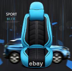 Luxury Full Set PU Leather Car Seat Covers Front & Rear For Interior Accessories