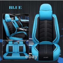 Luxury Full Set PU Leather Car Seat Covers Front & Rear For Interior Accessories