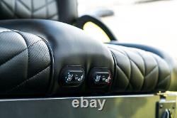 MADJAX Aviator Black Golf Cart Heated/Cooled Front Seats Club Car Tempo/Onward