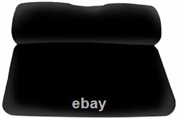 MADJAX Golf Cart Replacement Black Front Seat Covers for Club Car DS (2000.5-Up)