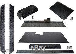 MODZ Club Car DS Golf Cart (Black) Diamond Plate Accessory Kit with Floor