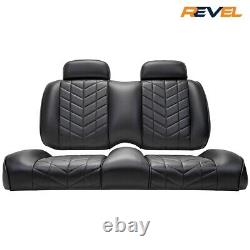 MadJax Aviator Black Front Seat Cushions, Club Car Precedent Onward Tempo Models