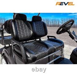 MadJax Aviator Black Front Seat Cushions, Club Car Precedent Onward Tempo Models