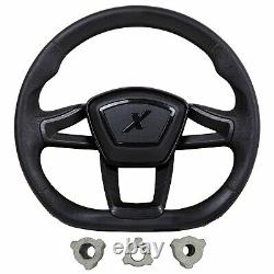 MadJax Cruise Golf Cart Steering Wheel Fits EZGO Club Car Yamaha Black