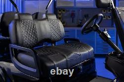 MadJax Executive Golf Cart Front Seat Cushion for Club Car Black