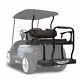 Madjax Genesis 250 Flip Rear Seat Kit Club Car Precedent Golf Cart Std Black