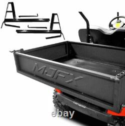 MadJax Golf Cart Cargo Box Kit for Club Car DS 2000.5-14 Heavy-Duty Black Steel