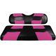 Madjax Golf Cart Front Seat Covers For Club Car Precedent (2004-21) Pink/black