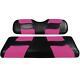 Madjax Riptide Black/pink Two-tone Club Car Ds Front Seat Covers (fits 2000-up)