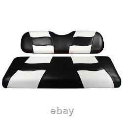 MadJax Riptide Black / White Front Seat Covers Club Car Precedent 2004-Up