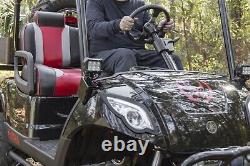 MadJax Tsunami Golf Cart Seats for Club Car Precedent (2004-2011) Black/Red