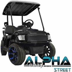Madjax Club Car Precedent Alpha Street Front Cowl Kit in Black (Fits 2004-Up)