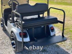 NEW Rear Flip Seat for Club Car Precedent 04+, in Black/Beige Golf Cart Carts Car