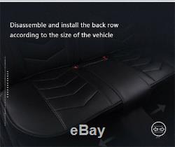 New 6D Pu Leather Car Seat Covers Car Cushion Auto Accessories Car-Styling Black