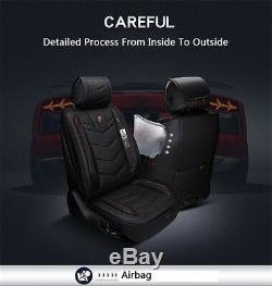 New 6D Pu Leather Car Seat Covers Car Cushion Auto Accessories Car-Styling Black