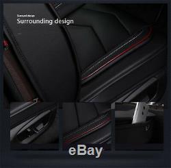 New 6D Pu Leather Car Seat Covers Car Cushion Auto Accessories Car-Styling Black