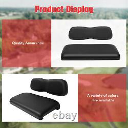 New Black Golf Cart Front Seat Cushion Set Fits Club Car DS