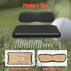 New Black Golf Cart Front Seat Cushion Set Fits Club Car DS