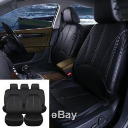 New Luxury PU Leather Car Seat Covers Auto SUV Interior Seat Cushions Front+Rear