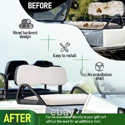 New White Golf Cart Front Seat Assembly Cushions Back For Club Car DS 2000.5-up