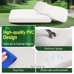 New White Golf Cart Front Seat Assembly Cushions Back For Club Car DS 2000.5-up