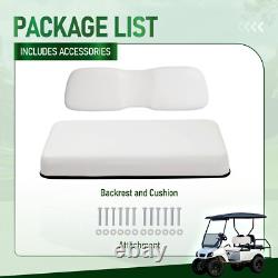 New White Golf Cart Front Seat Assembly Cushions Back For Club Car DS 2000.5-up