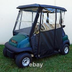 Odyssey Over the Top 3-Sided Black Enclosure for Club Car Precedent / Tempo