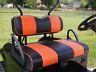 Orange Golf Cart Seat Covers Front & Back 1/2 Extra Padding For Club Car Ezgo