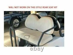 Orange Golf Cart Seat Covers Front & Back 1/2 Extra Padding For Club Car EZGO